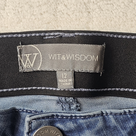 Wit & Wisdom Jeans 12 Skinny Denim Medium Blue Wash - Picture 6 of 11